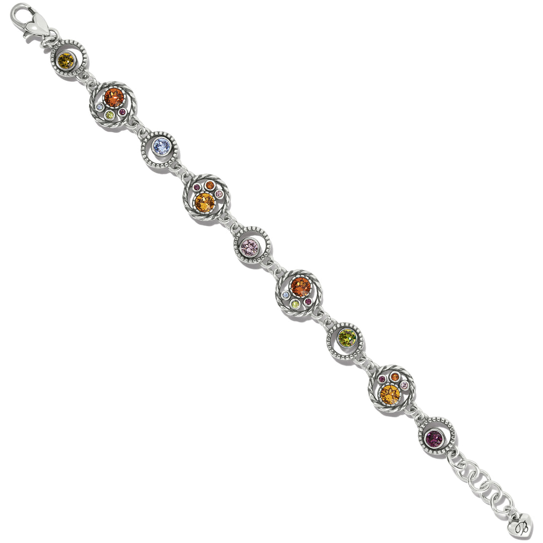 HALO GEMS BRACELET - SILVER-MULTI