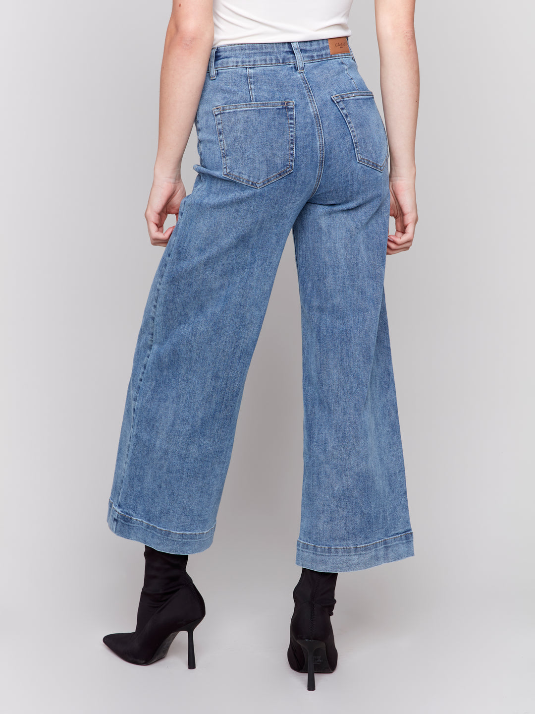 PATCH POCKET PANTS - MEDIUM BLUE