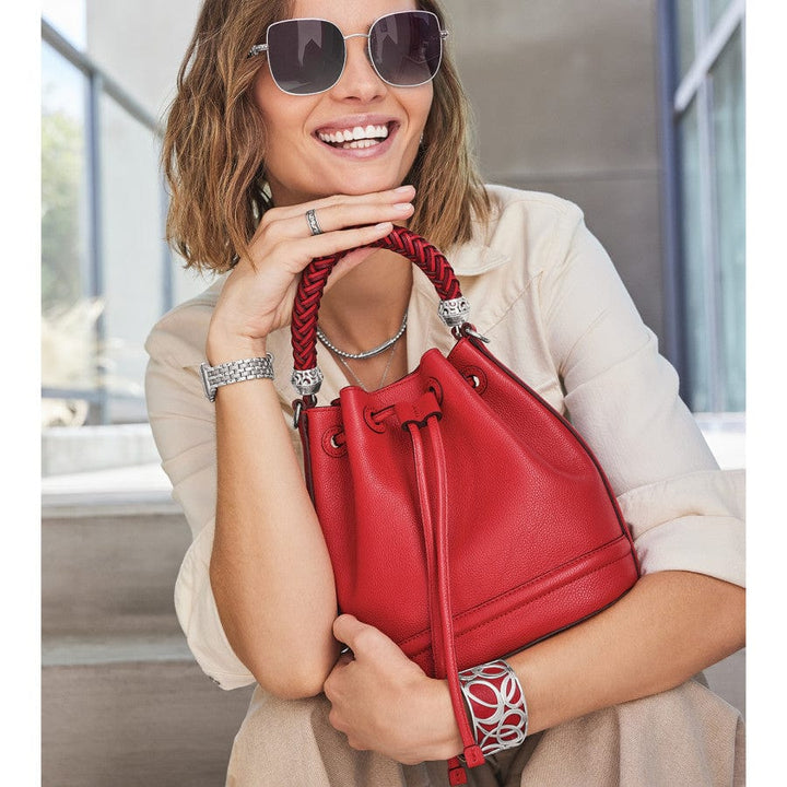 BELLAIRE BELLITA BUCKET BAG- POPPY