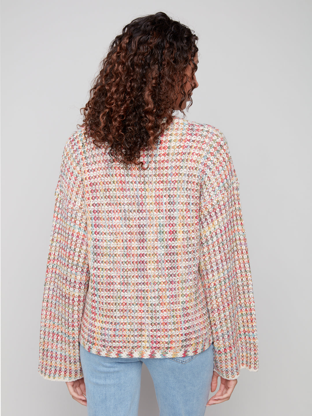 NOVELTY YARN SWEATER - MIX COLOR
