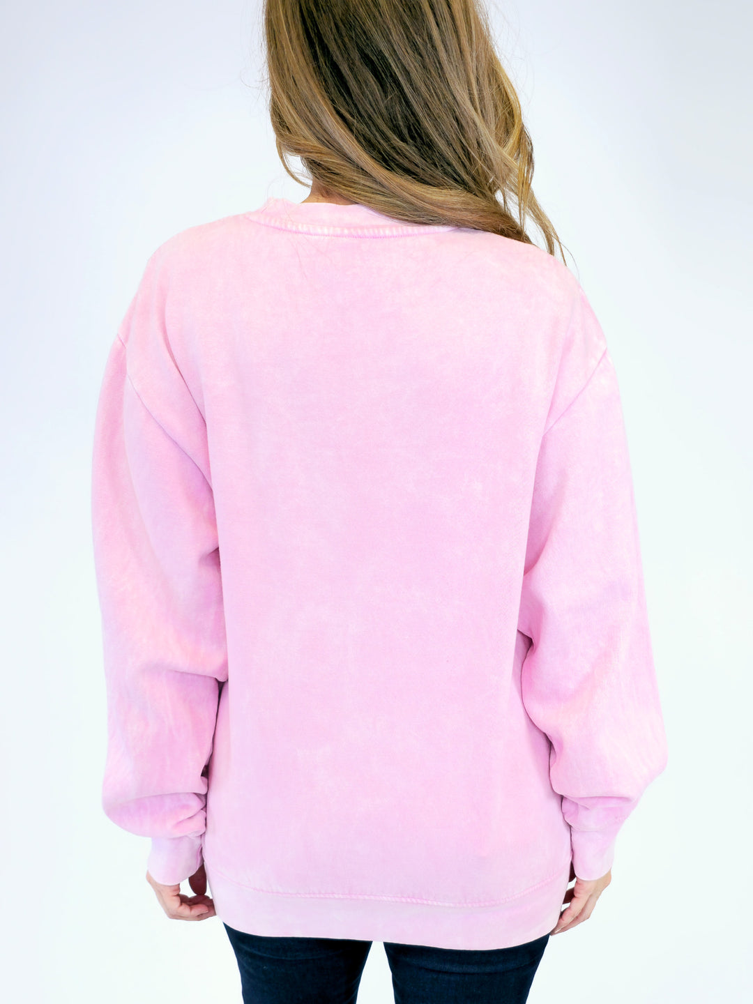 NUTCRACKER TRIO HOLIDAY SWEATSHIRT - LIGHT PINK