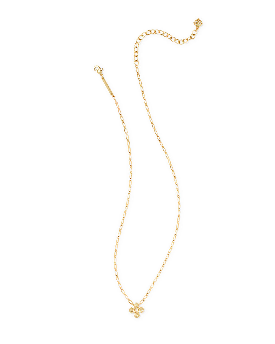 KENDRA SCOTT LEANNE SHORT PENDANT NECKLACE - GOLD NATURAL MOP