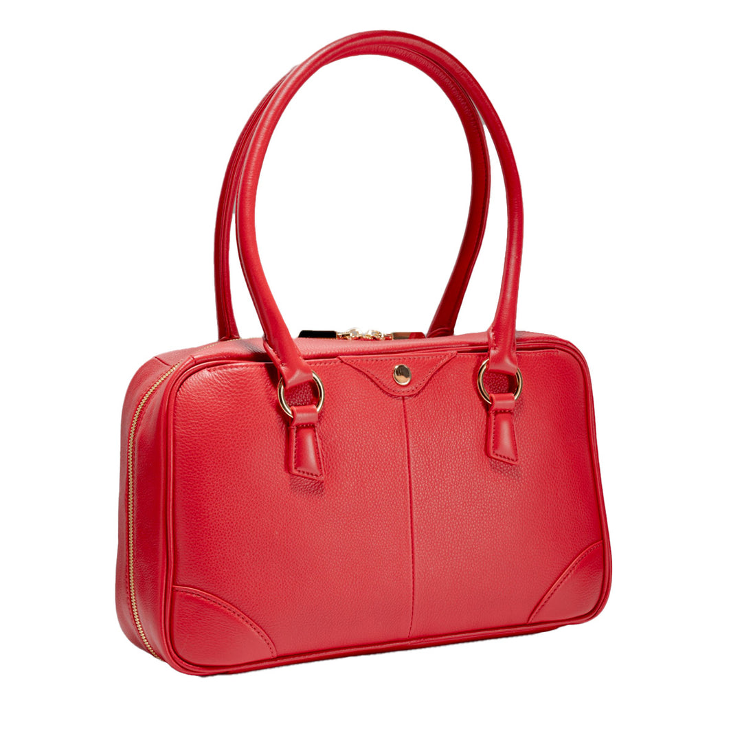 HAMMITT MEREDITH MEDIUM HANDBAG - CHILI RED/GOLD