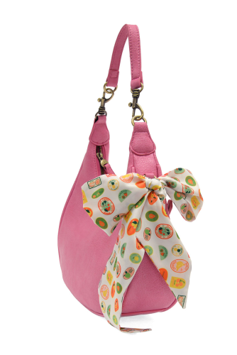 FARMERS MARKET SCARF CONVERTIBLE CROSSBODY - DRAGONFRUIT