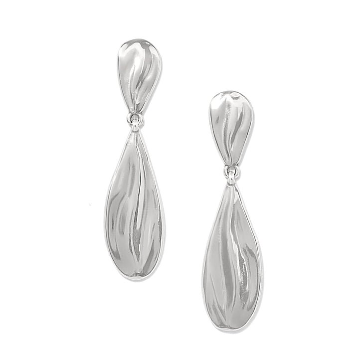 Cascade Drop Post Drop Earrings - Silver