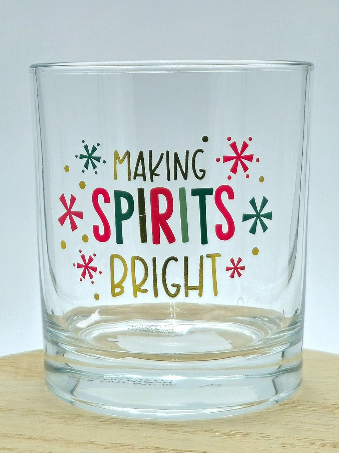 CHRISTMAS ROCKS GLASS, MAKING SPIRITS BRIGHT