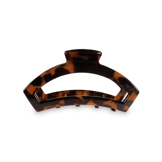 OPEN MEDIUM HAIR CLIP - TORTOISE