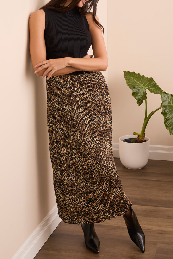 SLEEVELESS TWOFER MAXI DRESS W/LINING - BLACK