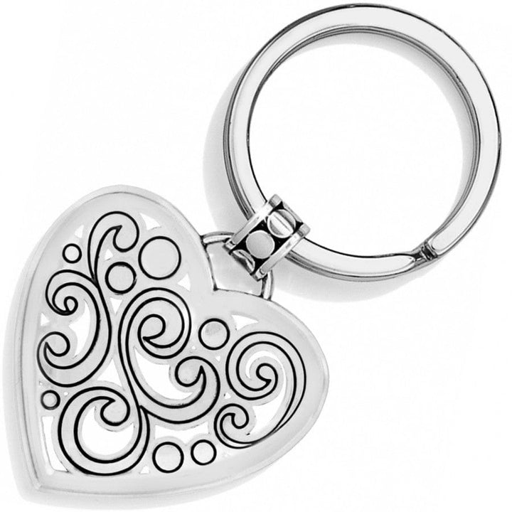 CONTEMPO HEART KEY FOB - SILVER