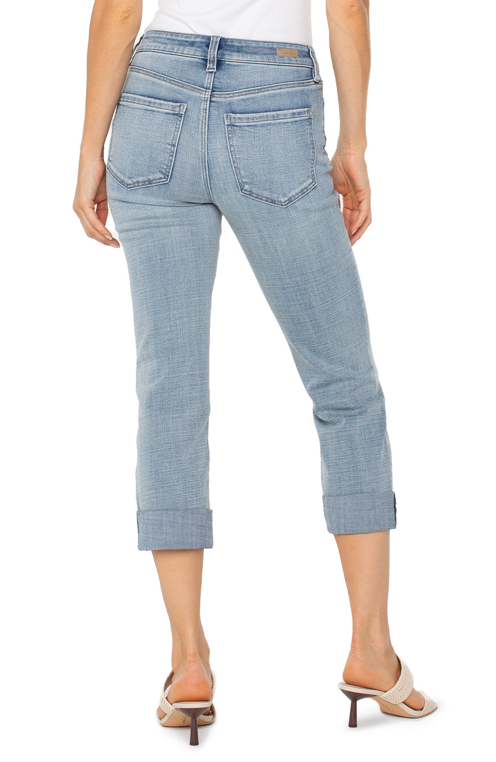 CHARLIE CROP WIDE ROLLED CUFF - 24" INSEAM