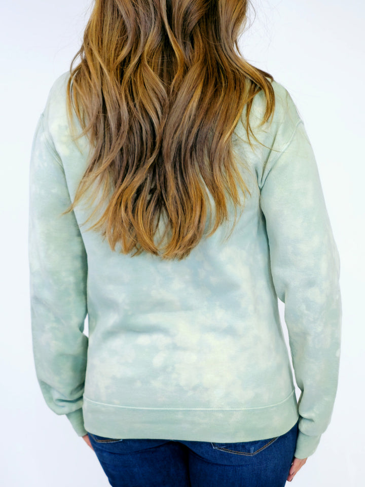 FALL LOVER SWEATSHIRT - SAGE GALAXY