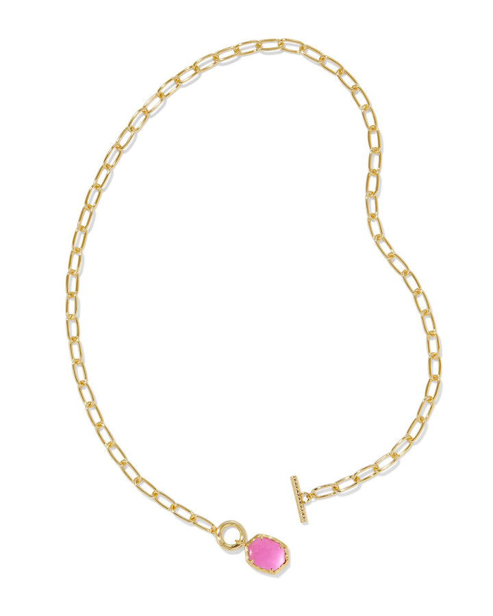 KENDRA SCOTT DAPHNE LINK AND CHAIN NECKLACE - GOLD AZALEA ILLUSION