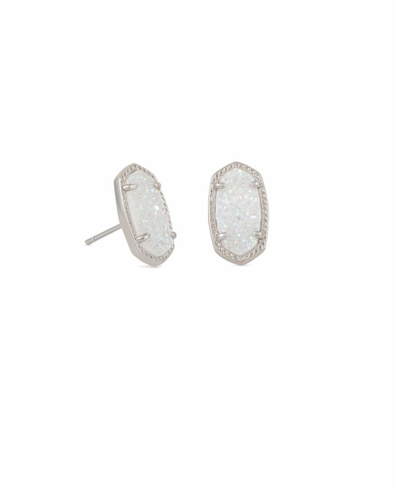 ELLIE DRUSY EARRINGS, RHOD/IRID