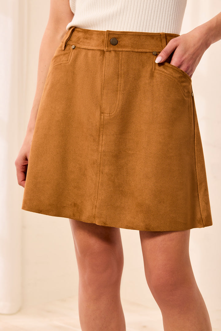 A-LINE SKIRT WITH FANCY POCKETS - HAZELWOOD