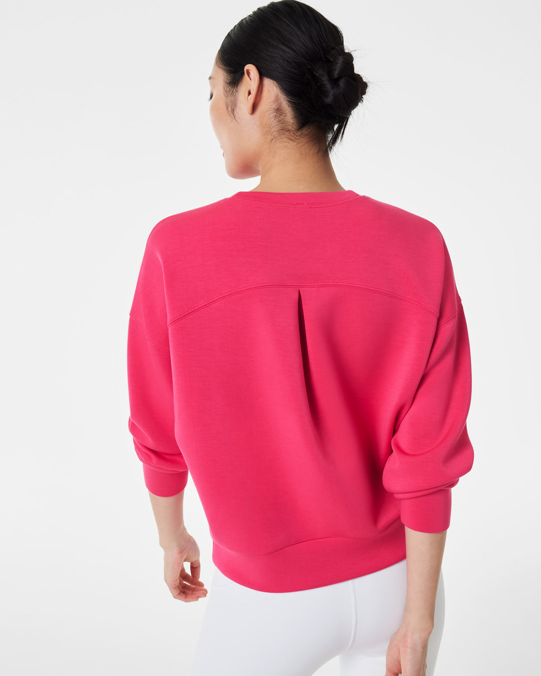 SPANX AIRESSENTIAL CREW TOP - CERISE PINK