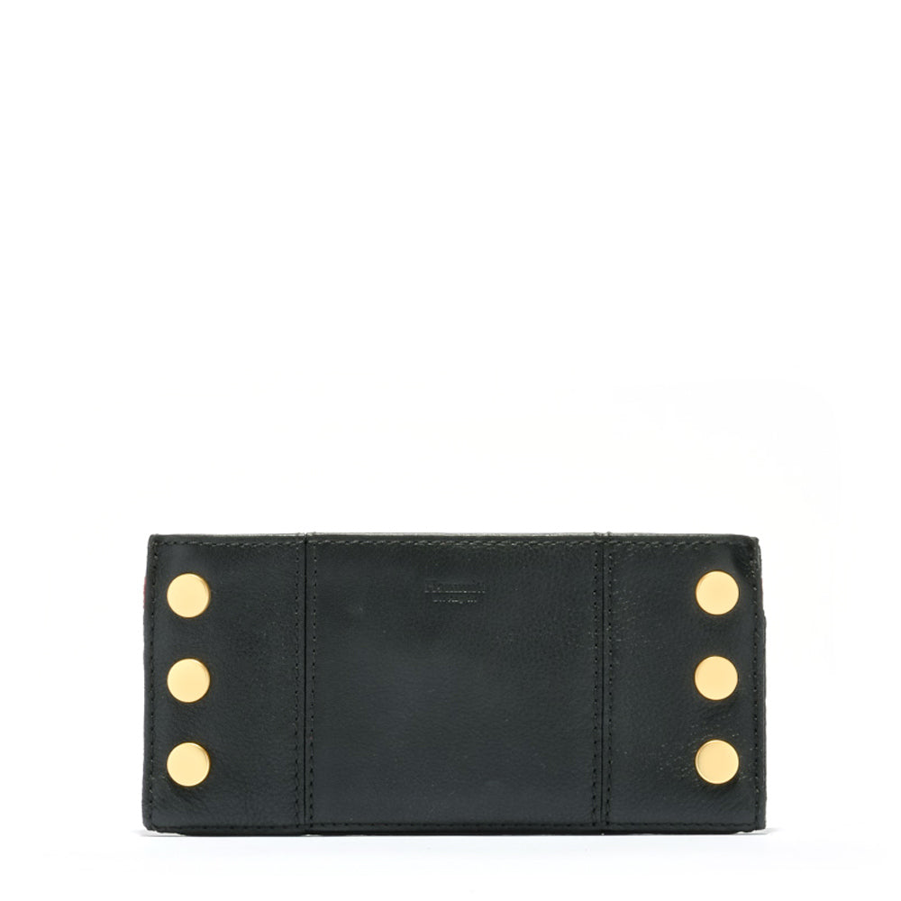 HAMMITT 110 NORTH WALLET - BLACK/BRUSHED GOLD RED ZIP