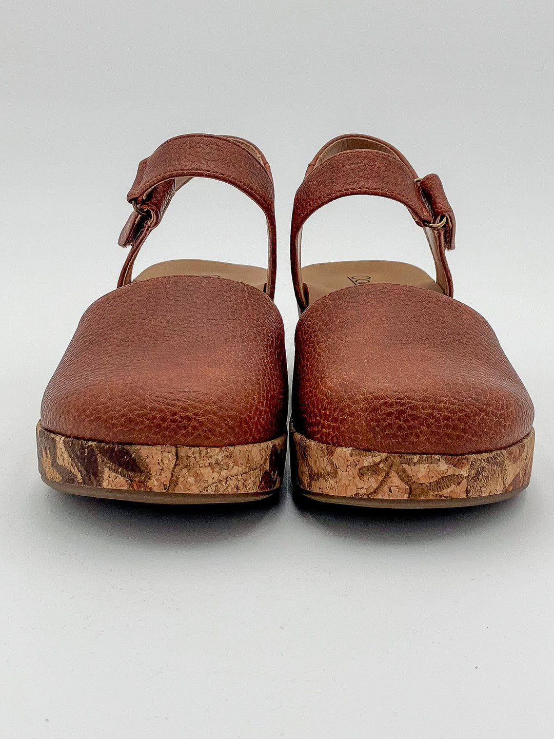 CORKY'S 'ALL IN' WEDGE CLOSED SANDALS - COGNAC