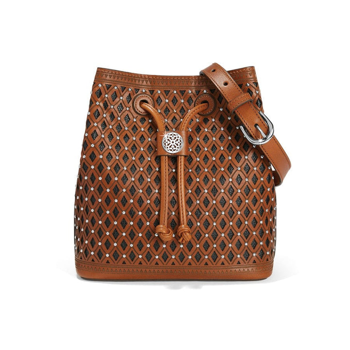 RUSSET FERRARA DIAMANTE BUCKET BAG