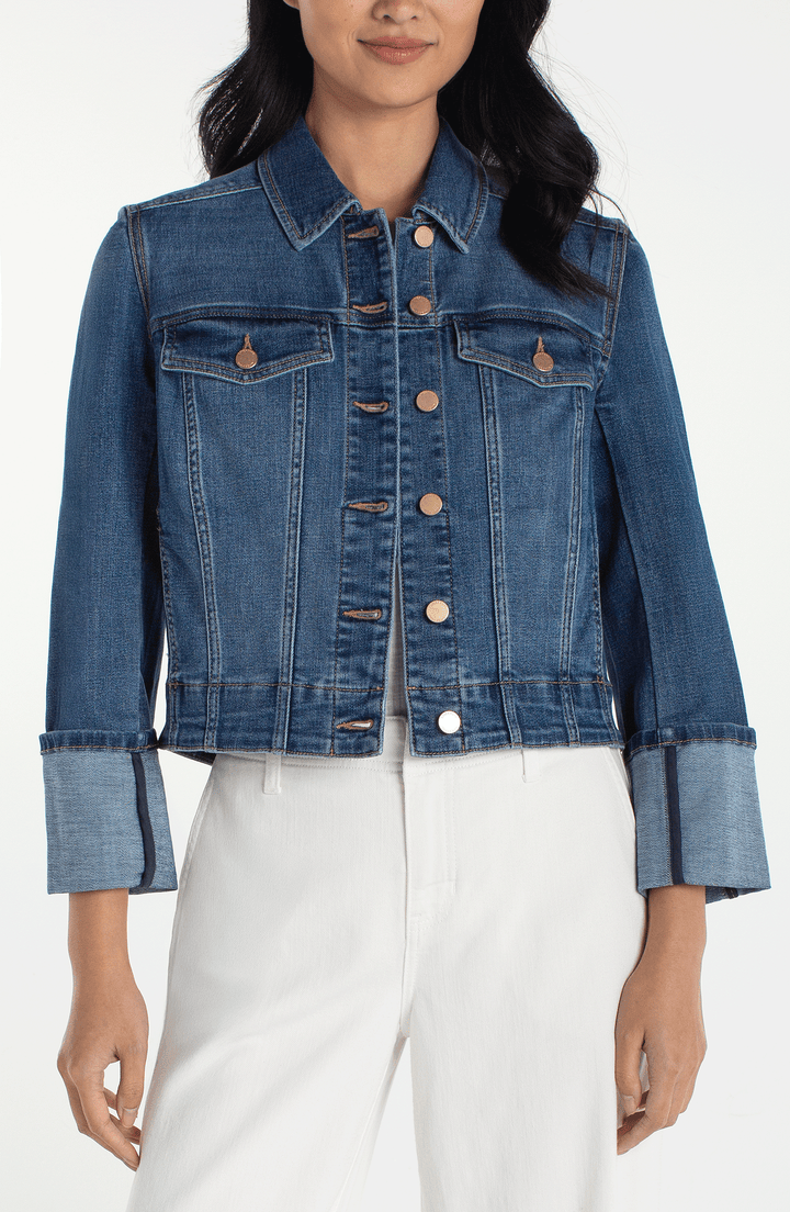 BRACELET LENGTH HIGH CUFF TRUCKER JACKET - WEST WAYS