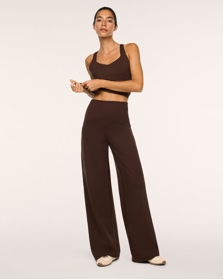 SPANXSHAPE BOOTY BOOST WIDE LEG PANT - UMBER ROOT