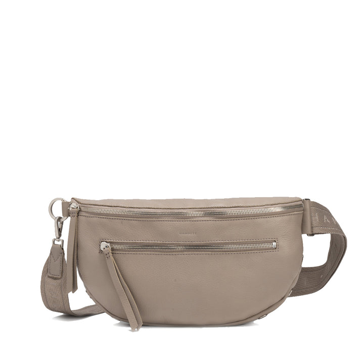 HAMMITT CHARLES CROSSBODY LARGE - PEWTER PEBBLE/BRUSHED SILVER