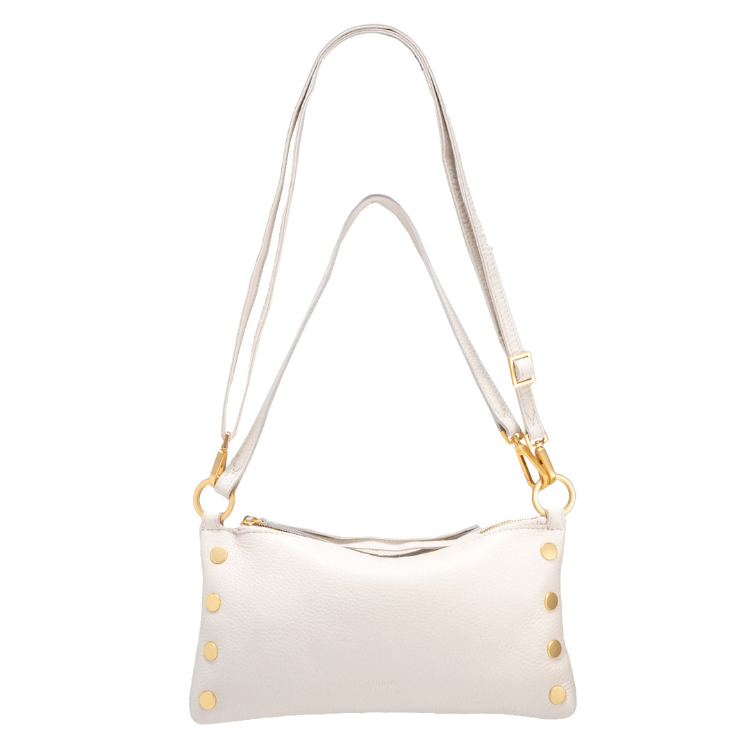 HAMMITT KYLE HANDBAG - CALLY LILY WHITE/BRUSHED GOLD