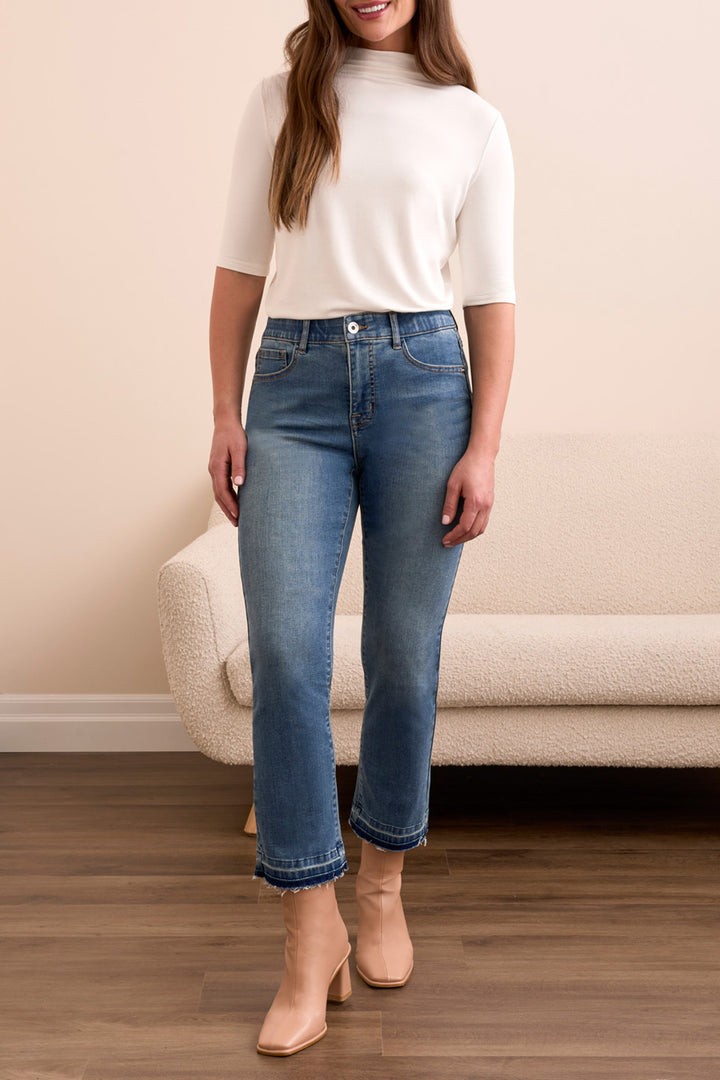 SOPHIA CURVY MICRO FLARE JEANS - TRUE VINTAGE