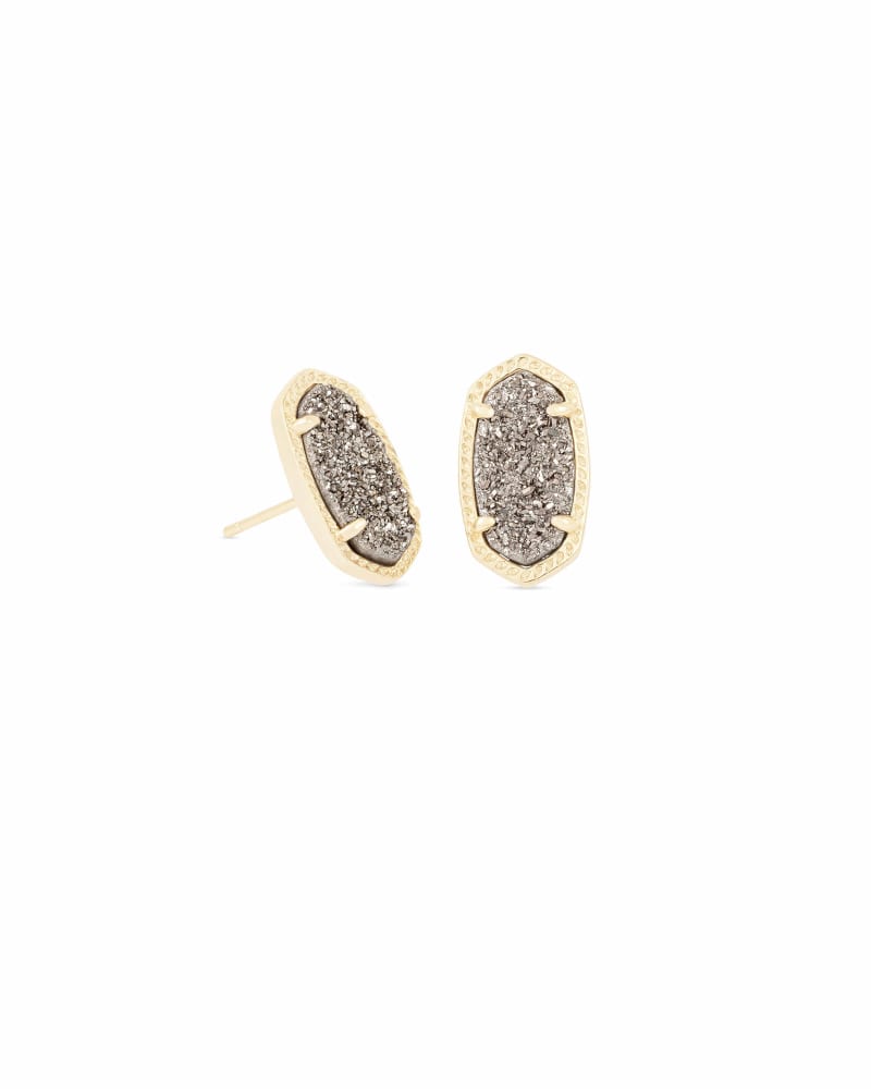 ELLIE DRUSY EARRINGS, RHOD/IRID