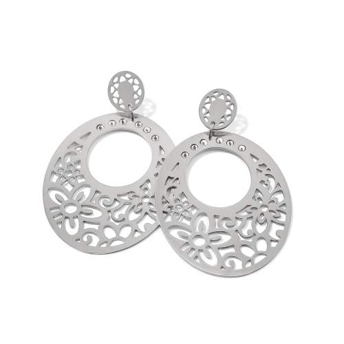 POSH GARDEN POST DROP EARRINGS - SILVER