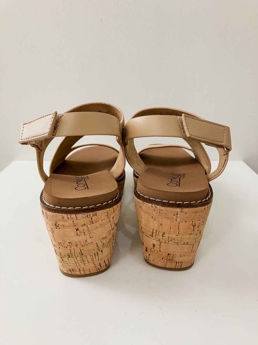 CORKY'S STEPPIN OUT WEDGE SANDAL - CAMEL