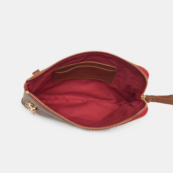 NASH SMALL WRISTLET - MAHOGANY PEBBLE