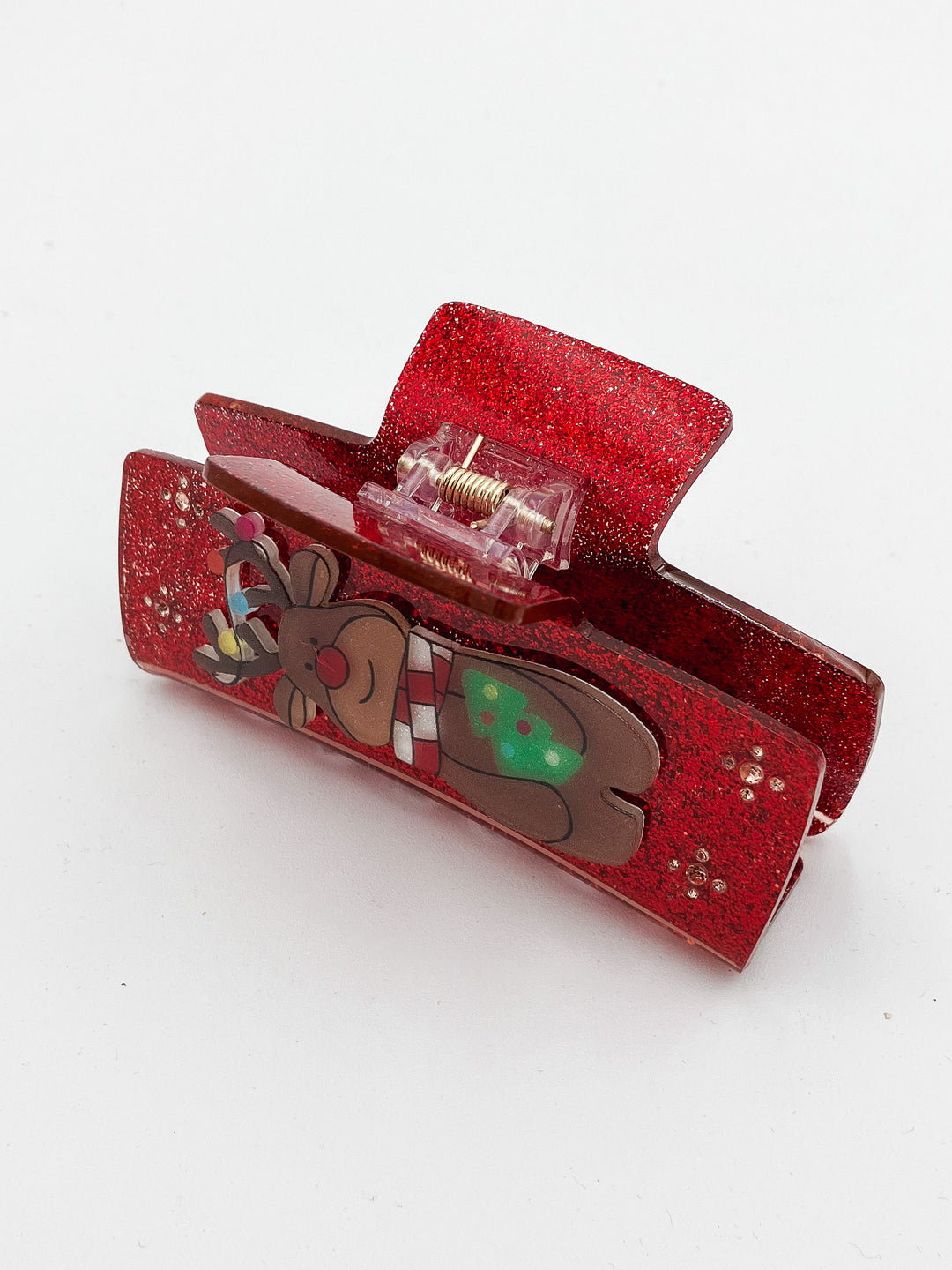 RUDOLPH HAIR CLIP - RED