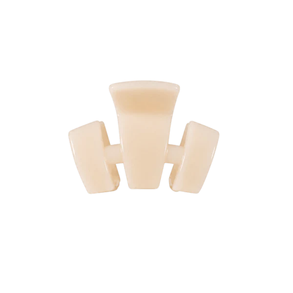 TELETIES PETITE CLASSIC HAIR CLIP - ALMOND BEIGE