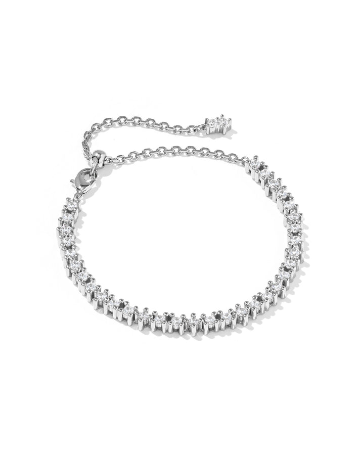 KENDRA SCOTT FATE TENNIS BRACELET - SILVER WHITE CZ