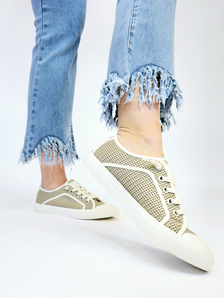BLOWFISH MYSTICAL SNEAKER - TAUPE/SILVER