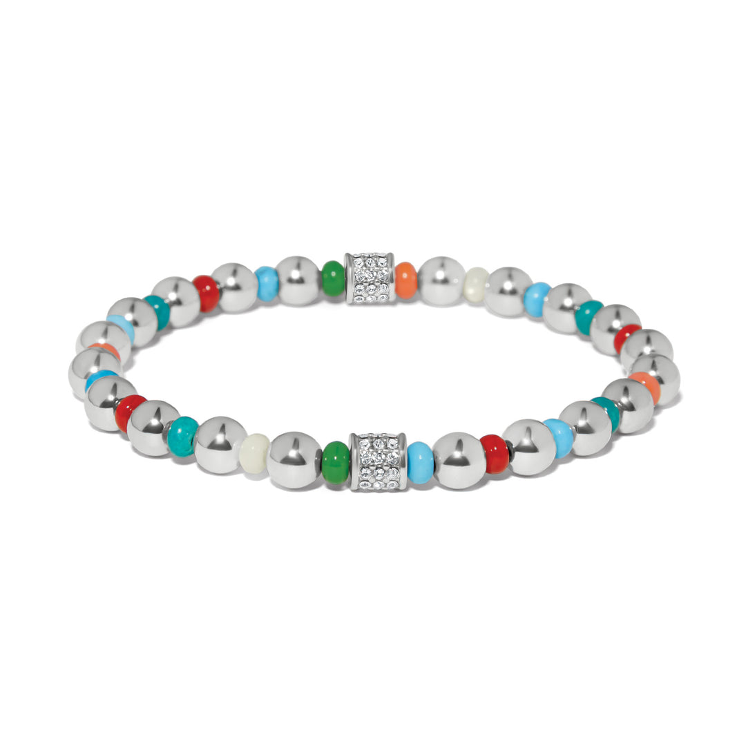 Meridian Petite Multi Stretch Bracelet - Silver-Multi