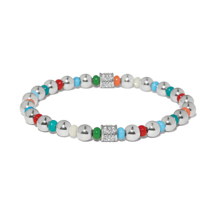 Meridian Petite Multi Stretch Bracelet - Silver-Multi