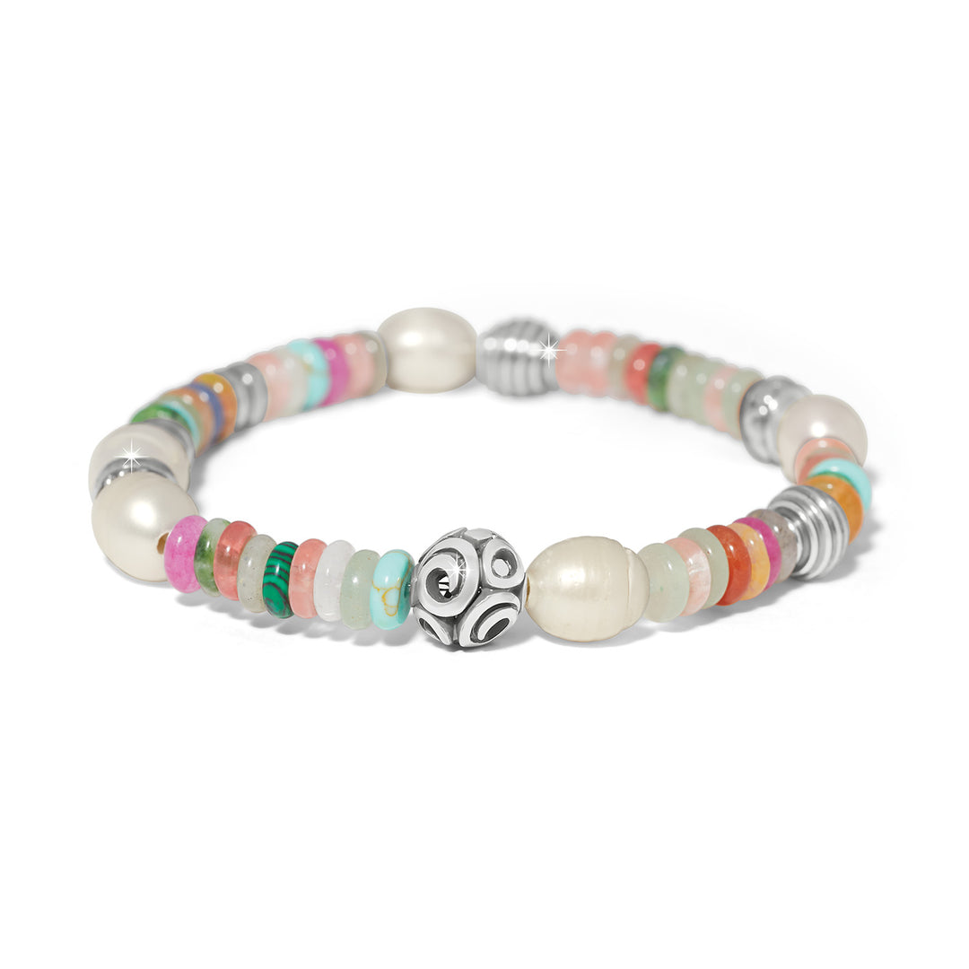 Vertigo Hues Stretch Bracelet - Silver-Multi