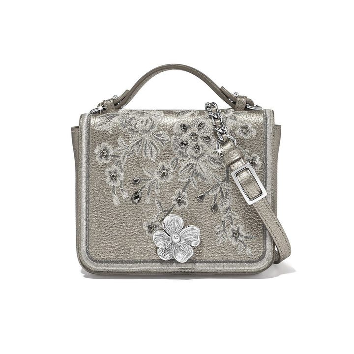 Everbloom Shimmer Essie Flap Bag - Titanium