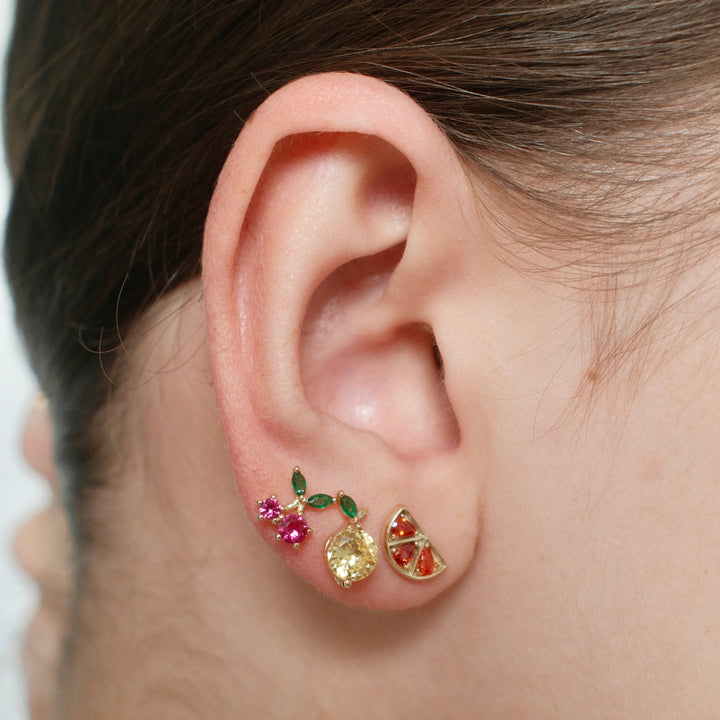 CHERRY STUDS - GOLD