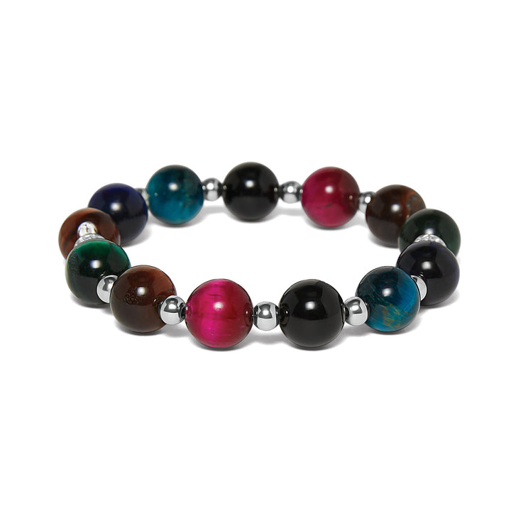 Meridian Petite Stellar Stretch Bracelet -Silver-Multi