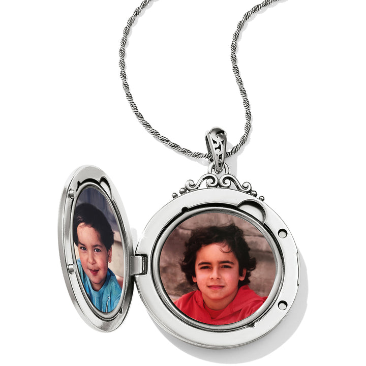 Etoile Locket Necklace - Silver