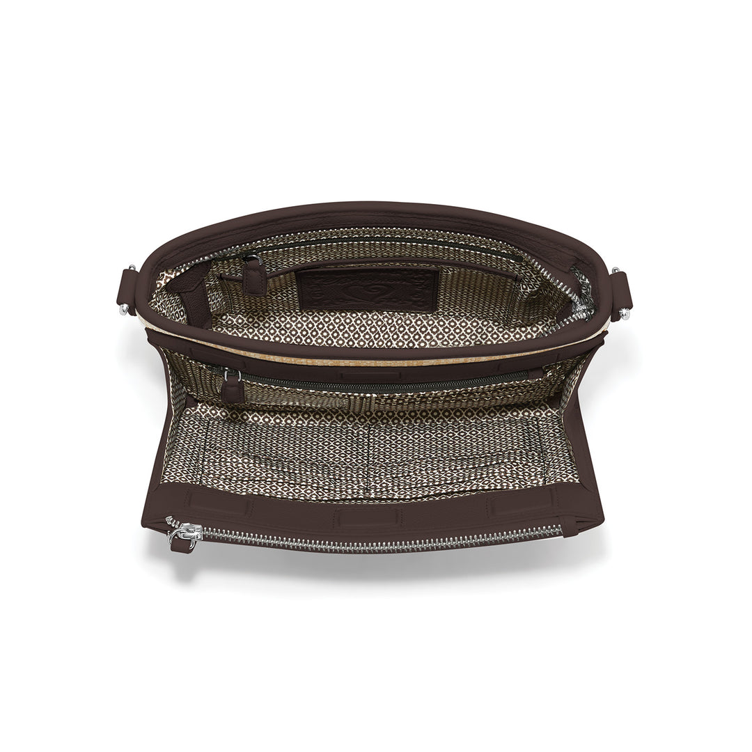Jordyn Straw Cross Body Organizer - Natural-Cocoa
