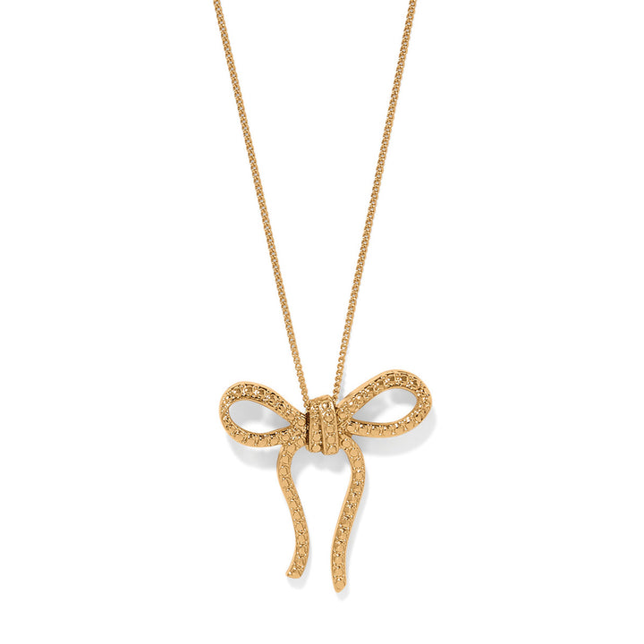 Illumina Bow Necklace - Gold