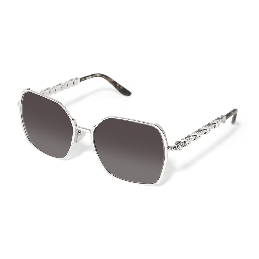 Interlok Twist Avaitor Sunglasses - Silver