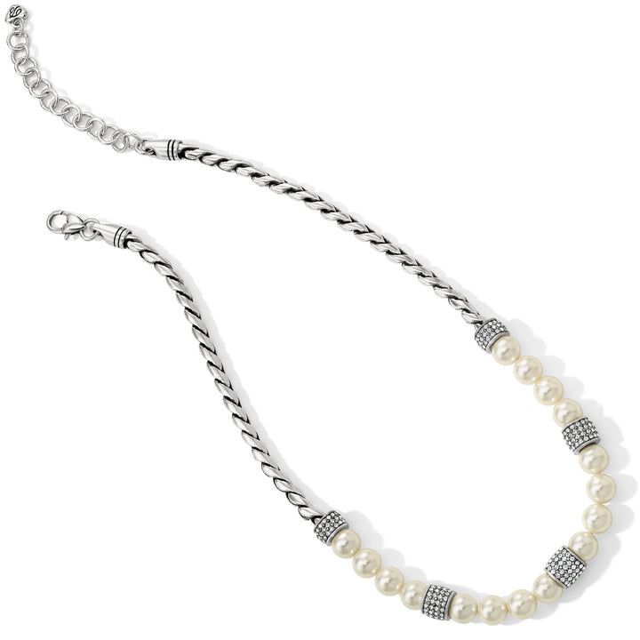 MERIDIAN SPHERES NECKLACE - PEARL/SILVER