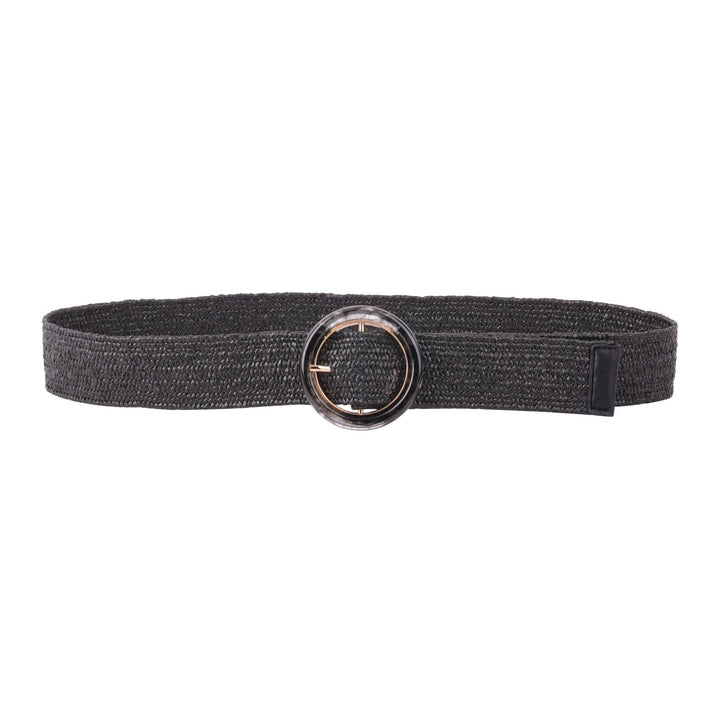 CLASSIC CIRCLE RESIN BELT - BLACK
