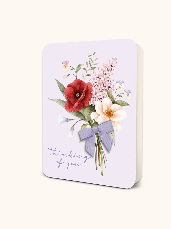 DELUXE GREETING CARD - POSY BOUQUET