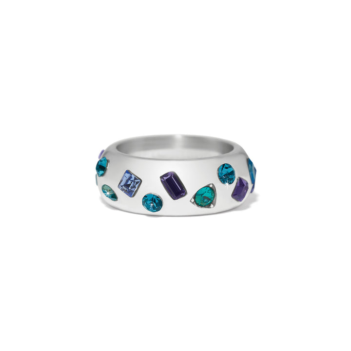 Love Messages B Radiant Ring - Silver-Multi - Size 7
