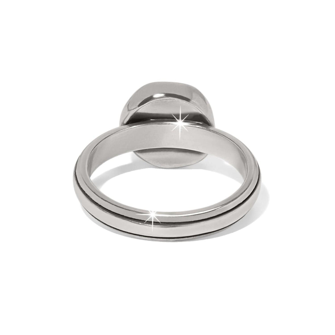 Cascade Round Ring - Silver-Gold - Size 6